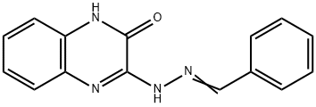 BENZENECARBALDEHYDE N-(3-OXO-3,4-DIHYDRO-2-QUINOXALINYL)HYDRAZONE Struktur