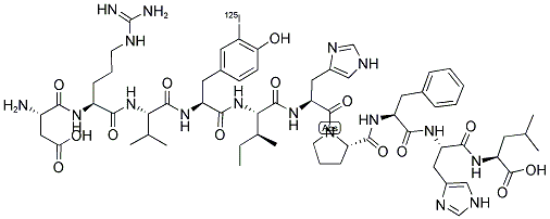 ([125I]-TYR)-ANGIOTENSIN I Struktur