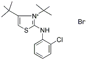 3,4-DI(TERT-BUTYL)-2-(2-CHLOROANILINO)-1,3-THIAZOL-3-IUM BROMIDE Struktur