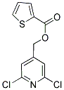 (2,6-DICHLORO-4-PYRIDYL)METHYL THIOPHENE-2-CARBOXYLATE Struktur