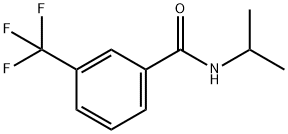 N-ISOPROPYL-3-(TRIFLUOROMETHYL)BENZENECARBOXAMIDE Struktur