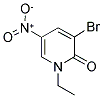 3-BROMO-1-ETHYL-5-NITROPYRIDIN-2(1H)-ONE Struktur