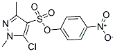 4-NITROPHENYL 5-CHLORO-1,3-DIMETHYL-1H-PYRAZOLE-4-SULFONATE Struktur