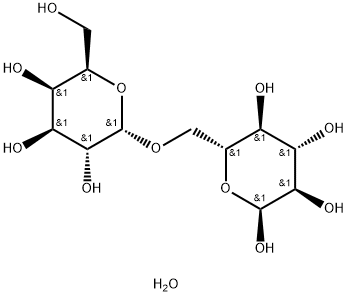 6-O-ALPHA-D-GALACTOPYRANOSYL-D-GLUCOPYRANOSE MONOHYDRATE Struktur