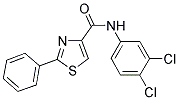 N-(3,4-DICHLOROPHENYL)-2-PHENYL-1,3-THIAZOLE-4-CARBOXAMIDE Struktur