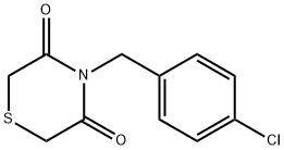 4-(4-CHLOROBENZYL)-3,5-THIOMORPHOLINEDIONE Struktur