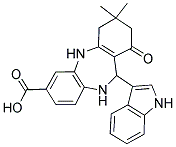 2,9-DIAZA-10-INDOL-3-YL-14,14-DIMETHYL-12-OXOTRICYCLO[9.4.0.0(3,8)]PENTADECA-1(11),3(8),4,6-TETRAENE-5-CARBOXYLIC ACID Struktur