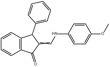 2-[(4-METHOXYANILINO)METHYLENE]-3-PHENYL-1-INDANONE Struktur