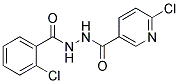 2-CHLORO-N'-[(6-CHLOROPYRIDIN-3-YL)CARBONYL]BENZOHYDRAZIDE Struktur