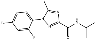 1-(2,4-DIFLUOROPHENYL)-N-ISOPROPYL-5-METHYL-1H-1,2,4-TRIAZOLE-3-CARBOXAMIDE Struktur