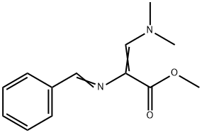 METHYL 3-(DIMETHYLAMINO)-2-[(PHENYLMETHYLENE)AMINO]ACRYLATE Struktur