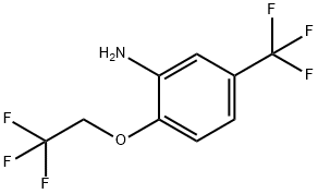 2-(2,2,2-TRIFLUOROETHOXY)-5-(TRIFLUOROMETHYL)ANILINE Struktur