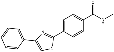 N-METHYL-4-(4-PHENYL-1,3-THIAZOL-2-YL)BENZENECARBOXAMIDE Struktur