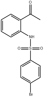 N-(2-ACETYLPHENYL)-4-BROMOBENZENESULFONAMIDE Struktur