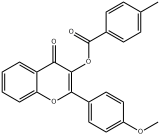 2-(4-METHOXYPHENYL)-4-OXO-4H-CHROMEN-3-YL 4-METHYLBENZENECARBOXYLATE Struktur