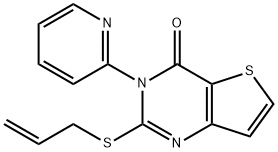 2-(ALLYLSULFANYL)-3-(2-PYRIDINYL)THIENO[3,2-D]PYRIMIDIN-4(3H)-ONE Struktur