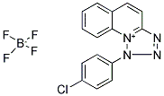 1-(4-CHLOROPHENYL)-1H-[1,2,3,4]TETRAAZOLO[1,5-A]QUINOLIN-10-IUM TETRAFLUOROBORATE Struktur