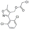 [3-(2,6-DICHLOROPHENYL)-5-METHYLISOXAZOL-4-YL]METHYL 2-CHLOROACETATE Struktur