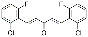 1,5-DI(2-CHLORO-6-FLUOROPHENYL)PENTA-1,4-DIEN-3-ONE Struktur