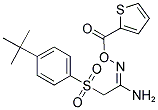 2-AMINO-1-AZA-3-((4-(TERT-BUTYL)PHENYL)SULFONYL)PROP-1-ENYL THIOPHENE-2-CARBOXYLATE Struktur