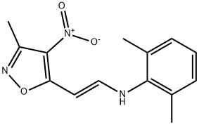 2,6-DIMETHYL-N-[2-(3-METHYL-4-NITRO-5-ISOXAZOLYL)VINYL]ANILINE Struktur