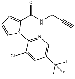 1-[3-CHLORO-5-(TRIFLUOROMETHYL)-2-PYRIDINYL]-N-(2-PROPYNYL)-1H-PYRROLE-2-CARBOXAMIDE Struktur