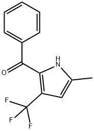 (5-METHYL-3-TRIFLUOROMETHYL-1H-PYRROL-2-YL)-PHENYL-METHANONE Struktur