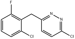 3-CHLORO-6-(2-CHLORO-6-FLUOROBENZYL)PYRIDAZINE Struktur