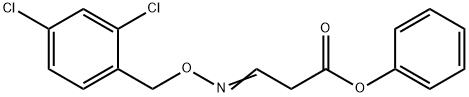 PHENYL 3-([(2,4-DICHLOROBENZYL)OXY]IMINO)PROPANOATE Struktur