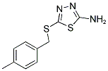 5-((4-METHYLBENZYL)THIO)-1,3,4-THIADIAZOL-2-AMINE Struktur