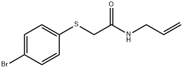 N-ALLYL-2-[(4-BROMOPHENYL)SULFANYL]ACETAMIDE Struktur