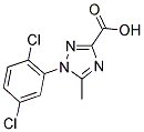 1-(2,5-DICHLOROPHENYL)-5-METHYL-1H-1,2,4-TRIAZOLE-3-CARBOXYLIC ACID Struktur