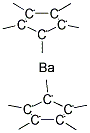 BIS(PENTAMETHYLCYCLOPENTADIENYL)BARIUM Struktur