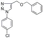 4-[(BENZYLOXY)METHYL]-1-(4-CHLOROPHENYL)-1H-1,2,3-TRIAZOLE Struktur