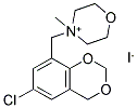 4-[(6-CHLORO-4H-1,3-BENZODIOXIN-8-YL)METHYL]-4-METHYL-1,4-OXAZINAN-4-IUM IODIDE Struktur