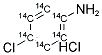 4-CHLOROANILINE HYDROCHLORIDE, [14C(U)] Struktur