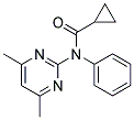 N-(CYCLOPROPYLCARBONYL)-N-PHENYL-4,6-DIMETHYL-2-PYRIMIDINAMINE Struktur