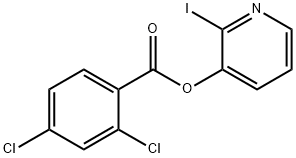 2-IODO-3-PYRIDINYL 2,4-DICHLOROBENZENECARBOXYLATE Struktur