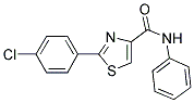 2-(4-CHLOROPHENYL)-N-PHENYL-1,3-THIAZOLE-4-CARBOXAMIDE Struktur