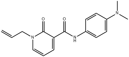 1-ALLYL-N-[4-(DIMETHYLAMINO)PHENYL]-2-OXO-1,2-DIHYDRO-3-PYRIDINECARBOXAMIDE Struktur