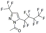 1-ACETYL-5-(NONAFLUORO-1-BUTYL)-3-(TRIFLUOROMETHYL)PYRAZOLE Struktur