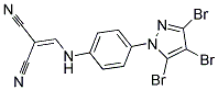 2-([4-(3,4,5-TRIBROMO-1H-PYRAZOL-1-YL)ANILINO]METHYLIDENE)MALONONITRILE Struktur