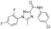 N-(4-CHLOROPHENYL)-1-(2,4-DIFLUOROPHENYL)-5-METHYL-1H-1,2,4-TRIAZOLE-3-CARBOXAMIDE Struktur