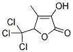 3-HYDROXY-4-METHYL-5-(TRICHLOROMETHYL)FURAN-2(5H)-ONE Struktur