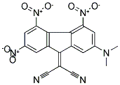 2-[2-(DIMETHYLAMINO)-4,5,7-TRINITRO-9H-FLUOREN-9-YLIDEN]MALONONITRILE Struktur