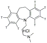 IMIPRAMINE HYDROCHLORIDE, [BENZENE RING-3H(N)]- Struktur