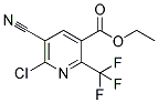 ETHYL 2-CHLORO-3-CYANO-6-(TRIFLUOROMETHYL)PYRIDINE-5-CARBOXYLATE Struktur