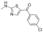 (4-CHLOROPHENYL)[2-(METHYLAMINO)-1,3-THIAZOL-5-YL]METHANONE Struktur