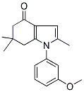 1-(3-METHOXYPHENYL)-2,6,6-TRIMETHYL-1,5,6,7-TETRAHYDRO-4H-INDOL-4-ONE Struktur