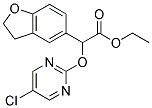 A-[(5-CHLOROPYRIMIDIN-2-YL)OXY]-2,3-DIHYDRO-5-BENZOFURANACETIC ACID, ETHYL ESTER Struktur